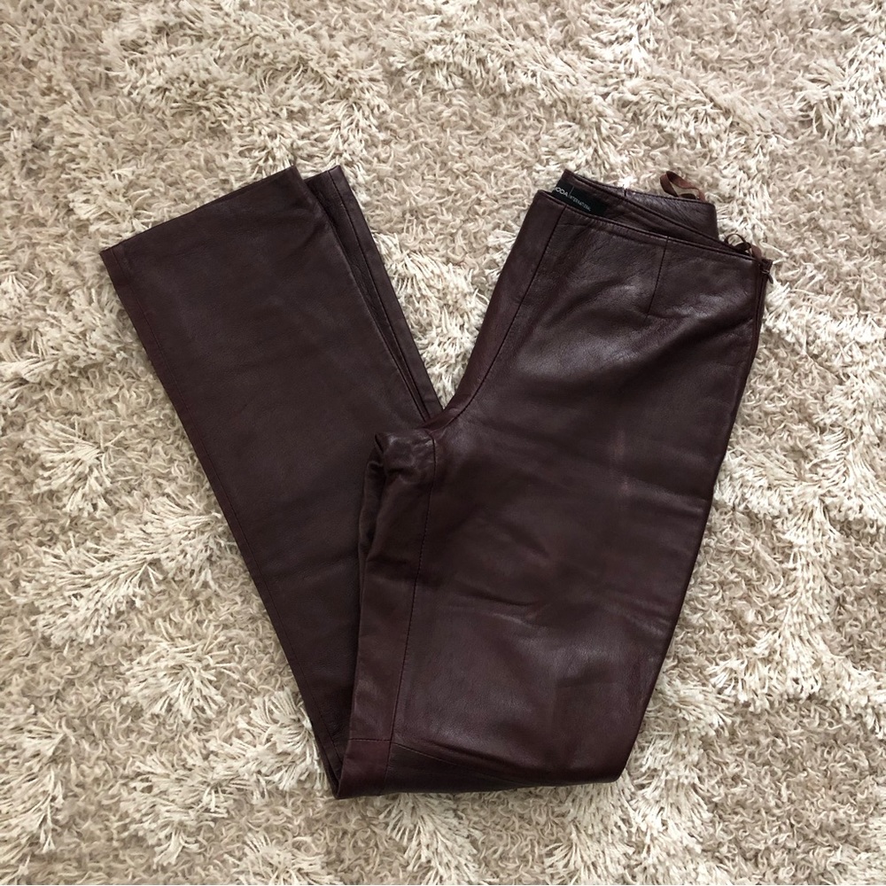 Moda International Genuine Leather Pants 6 Tall